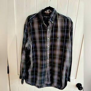 Men’s Ralph Lauren plaid shirt, size large.